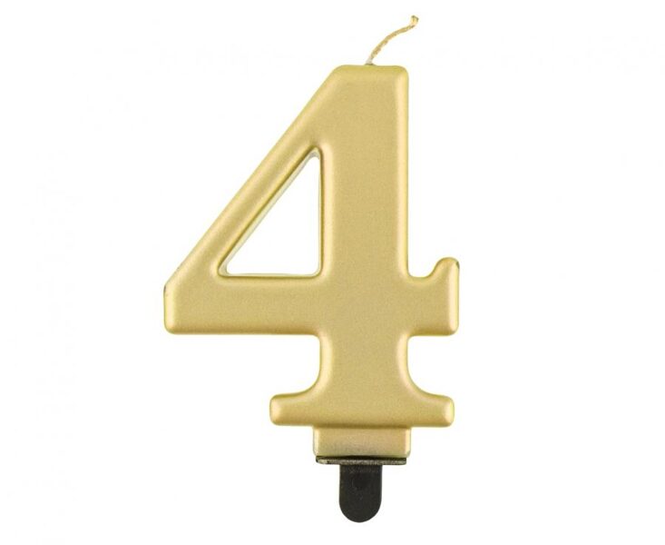 Žvakė "4", aukso